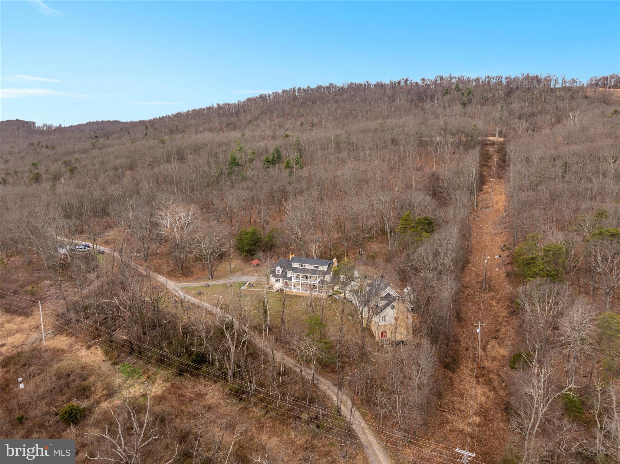 515 Old Fire Tower Road Capon Bridge, WV 26711 - Photo 101 of 117 Drone Shot of House