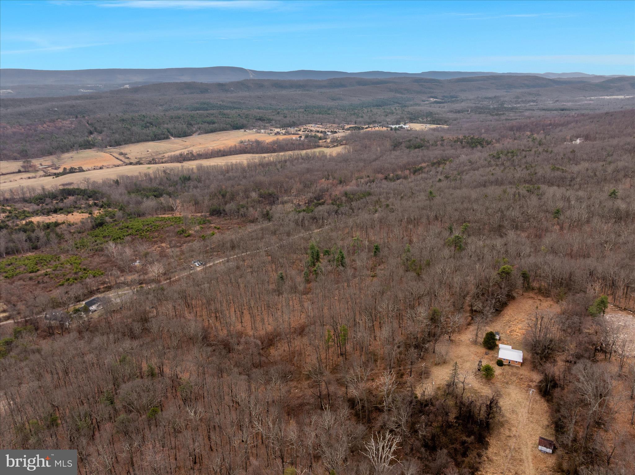 515 Old Fire Tower Road Capon Bridge, WV 26711 - Photo 102 of 117 Drone Shot Back of the Property