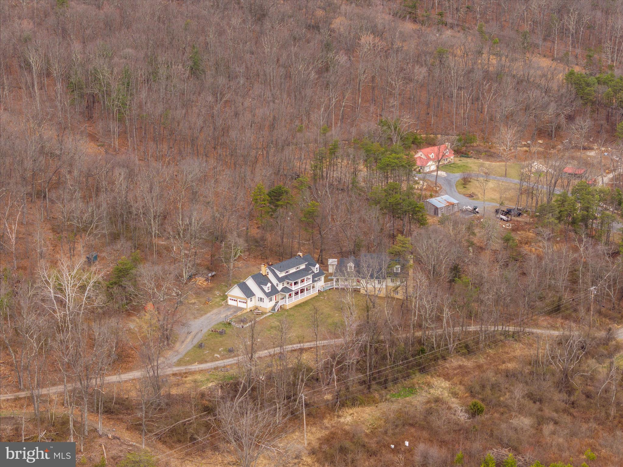 515 Old Fire Tower Road Capon Bridge, WV 26711 - Photo 107 of 117 Drone Shot of the House
