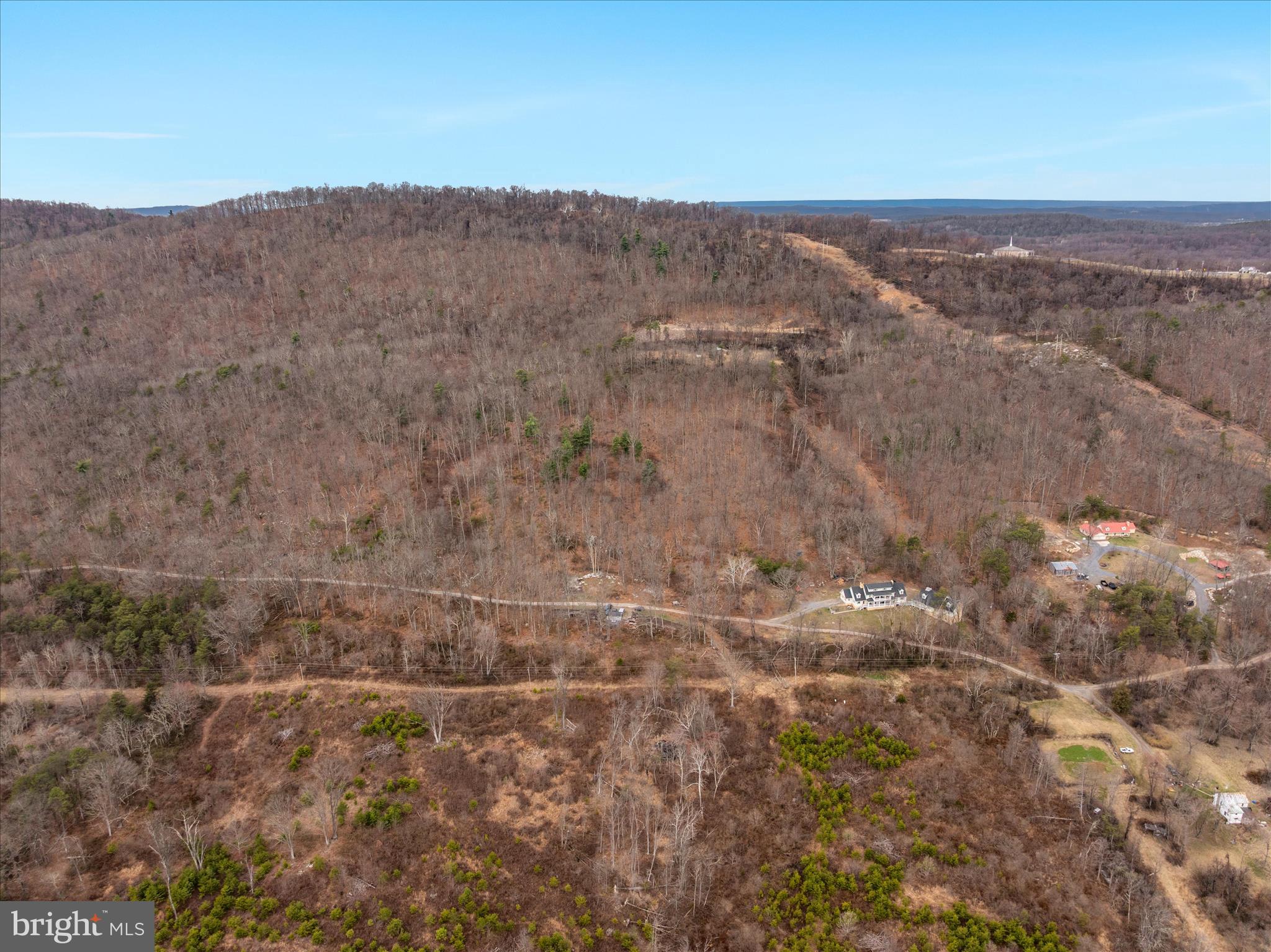 515 Old Fire Tower Road Capon Bridge, WV 26711 - Photo 108 of 117 Drone Shot of the House and hillside
