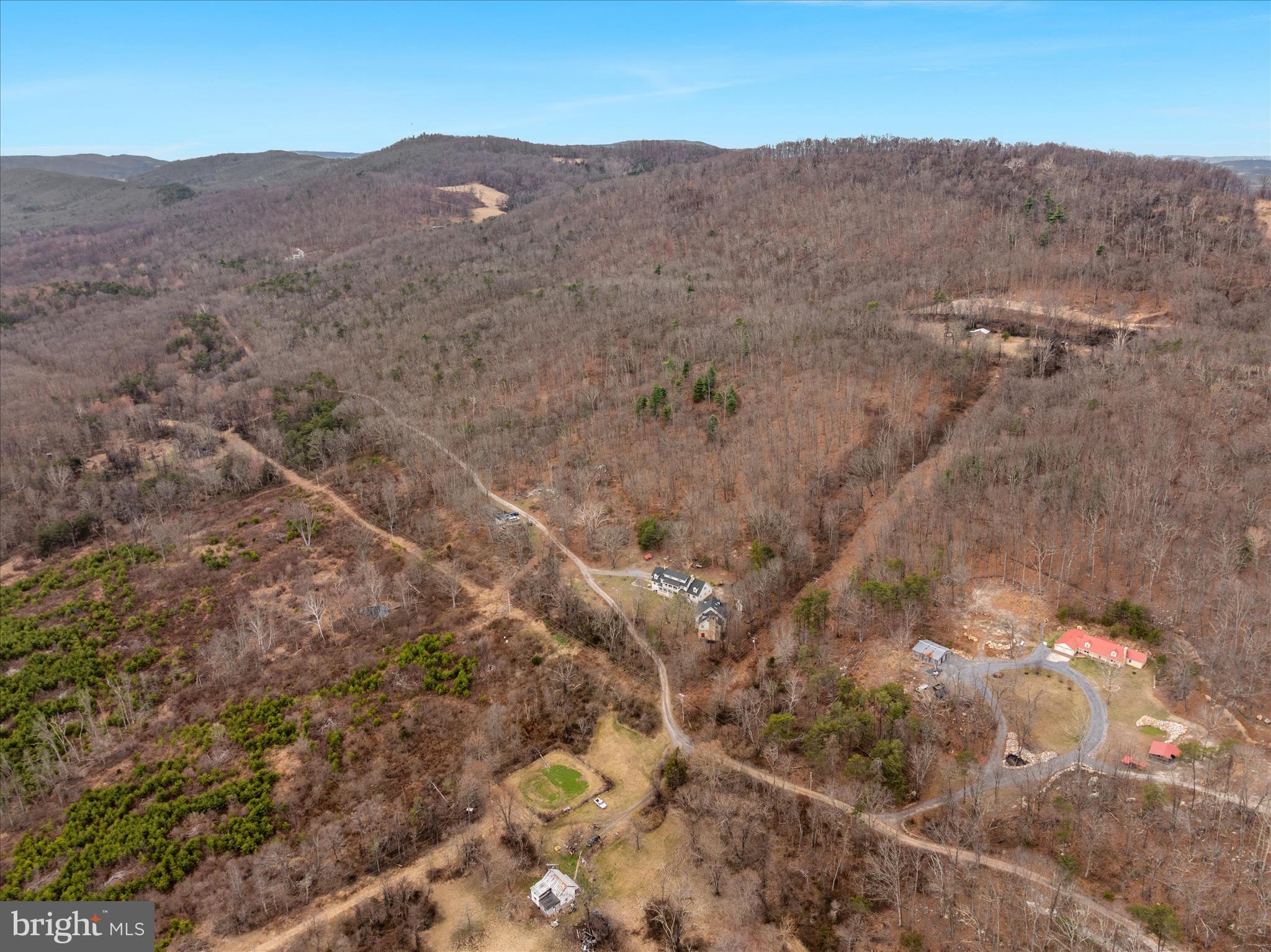 515 Old Fire Tower Road Capon Bridge, WV 26711 - Photo 109 of 117 Drone Shot of the House and hillside
