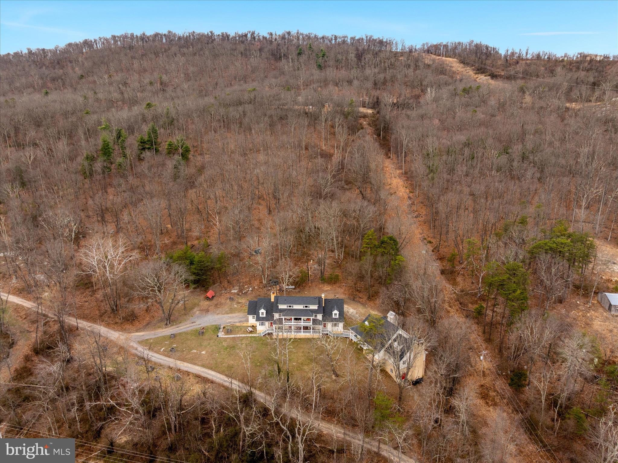 515 Old Fire Tower Road Capon Bridge, WV 26711 - Photo 110 of 117 Drone Shot of the House
