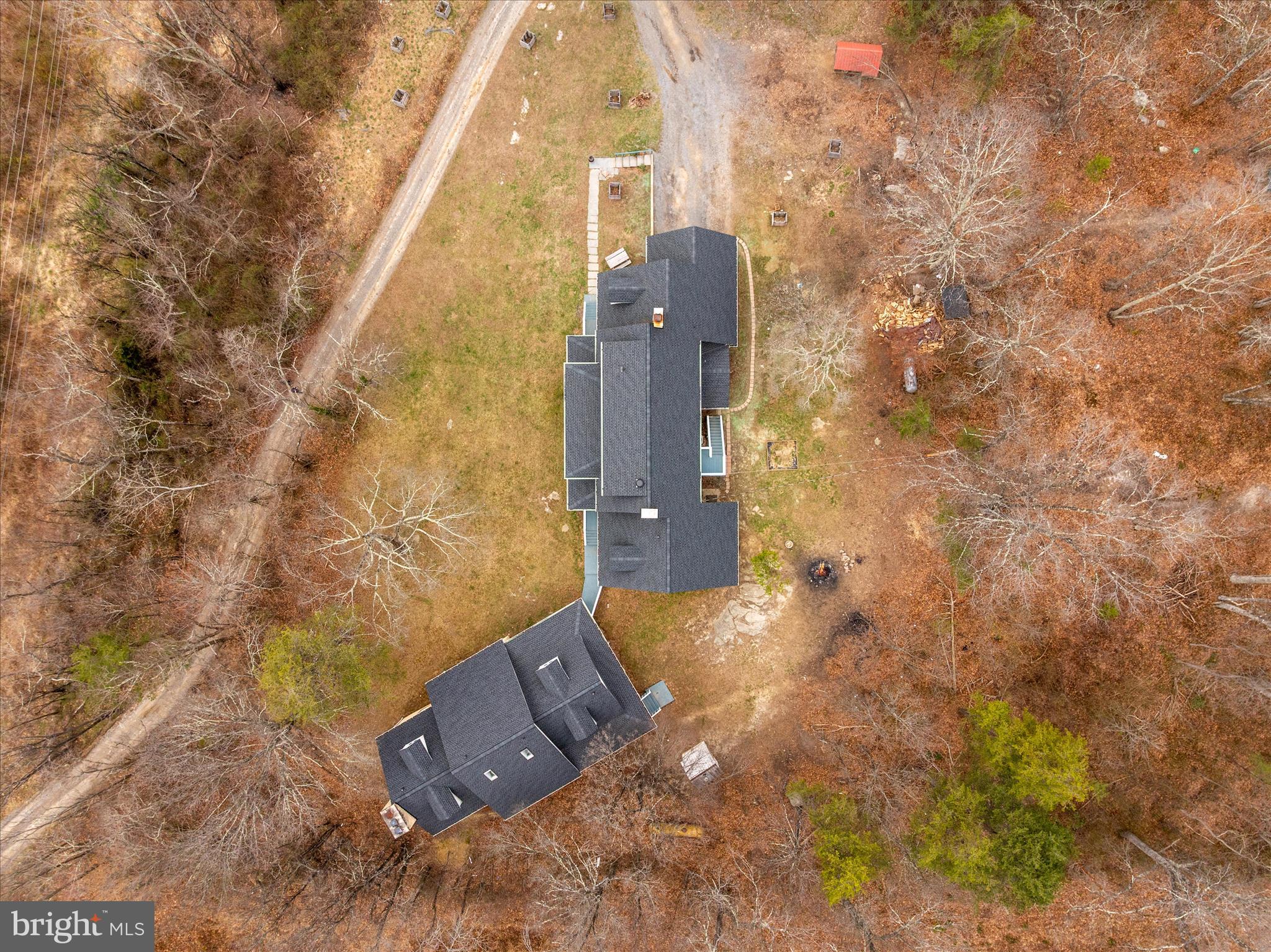 515 Old Fire Tower Road Capon Bridge, WV 26711 - Photo 111 of 117 Drone Shot Above the House