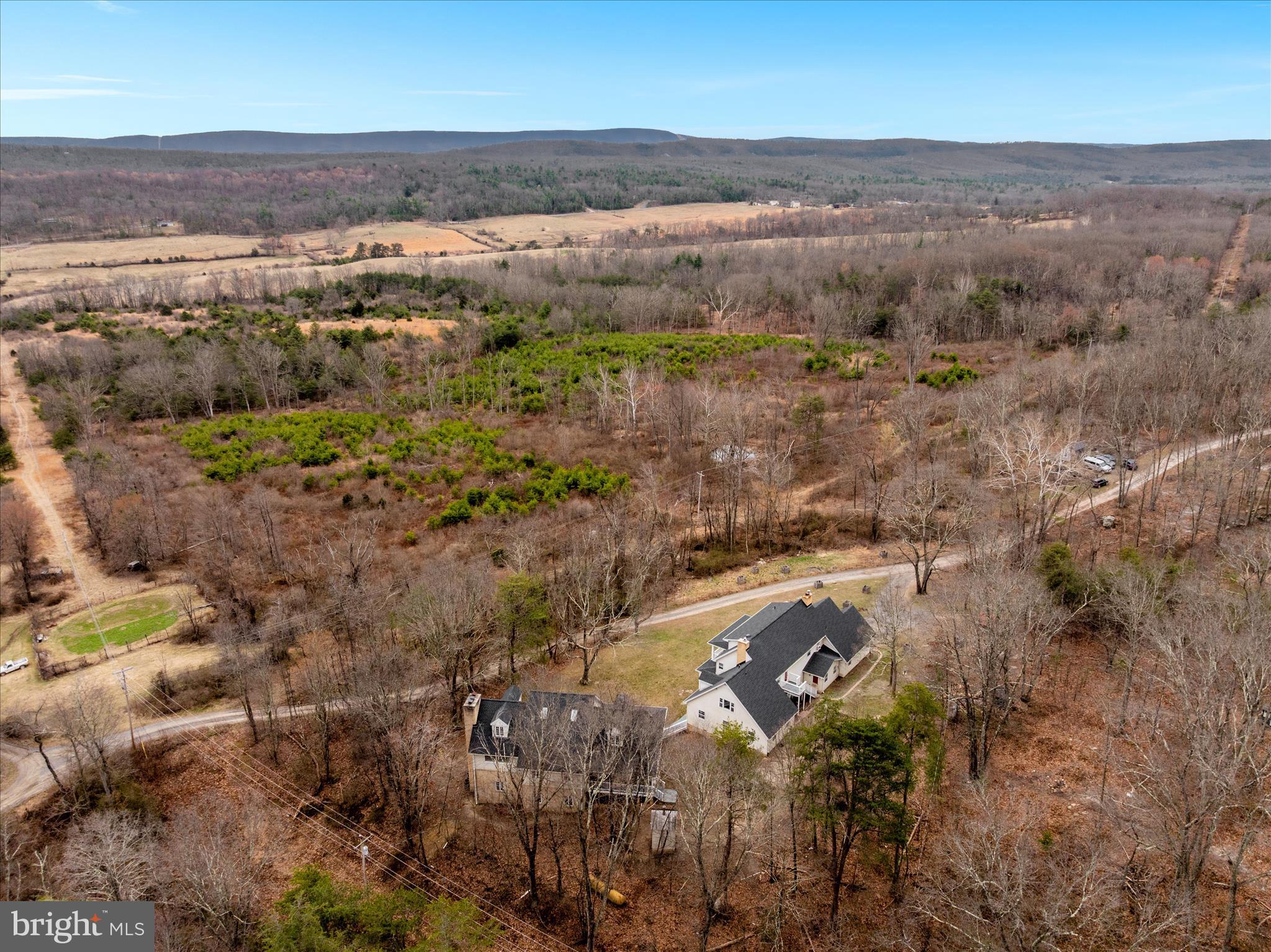 515 Old Fire Tower Road Capon Bridge, WV 26711 - Photo 116 of 117 Drone Shot of House from the Back