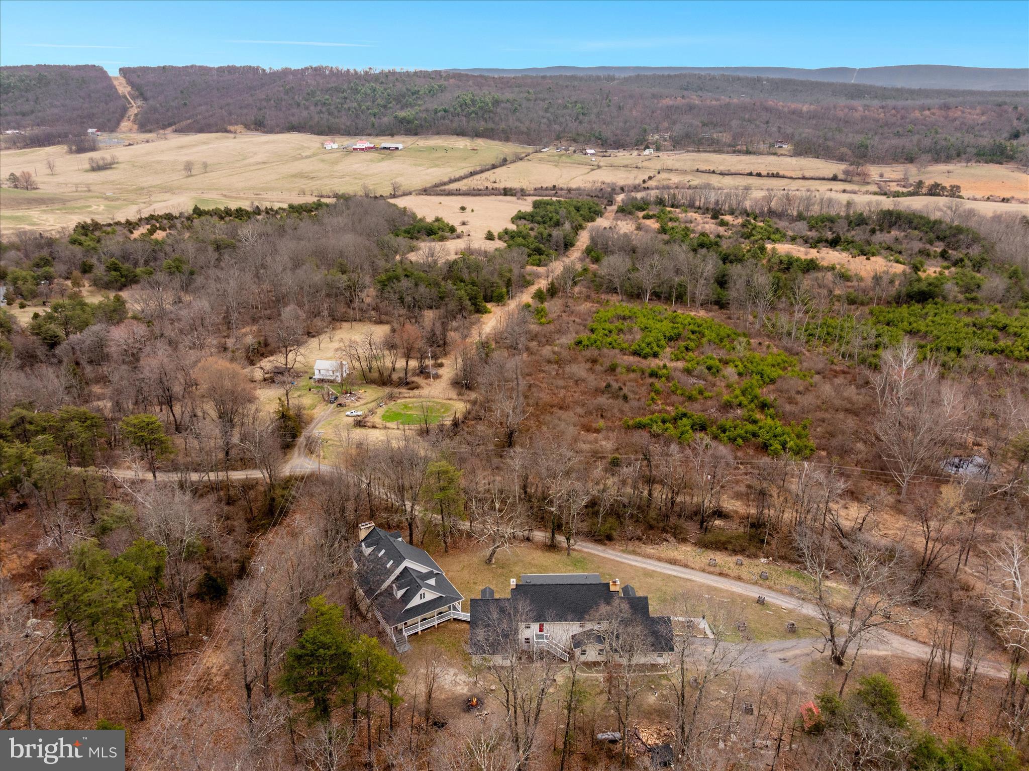 515 Old Fire Tower Road Capon Bridge, WV 26711 - Photo 117 of 117 Drone Shot of House from the Back