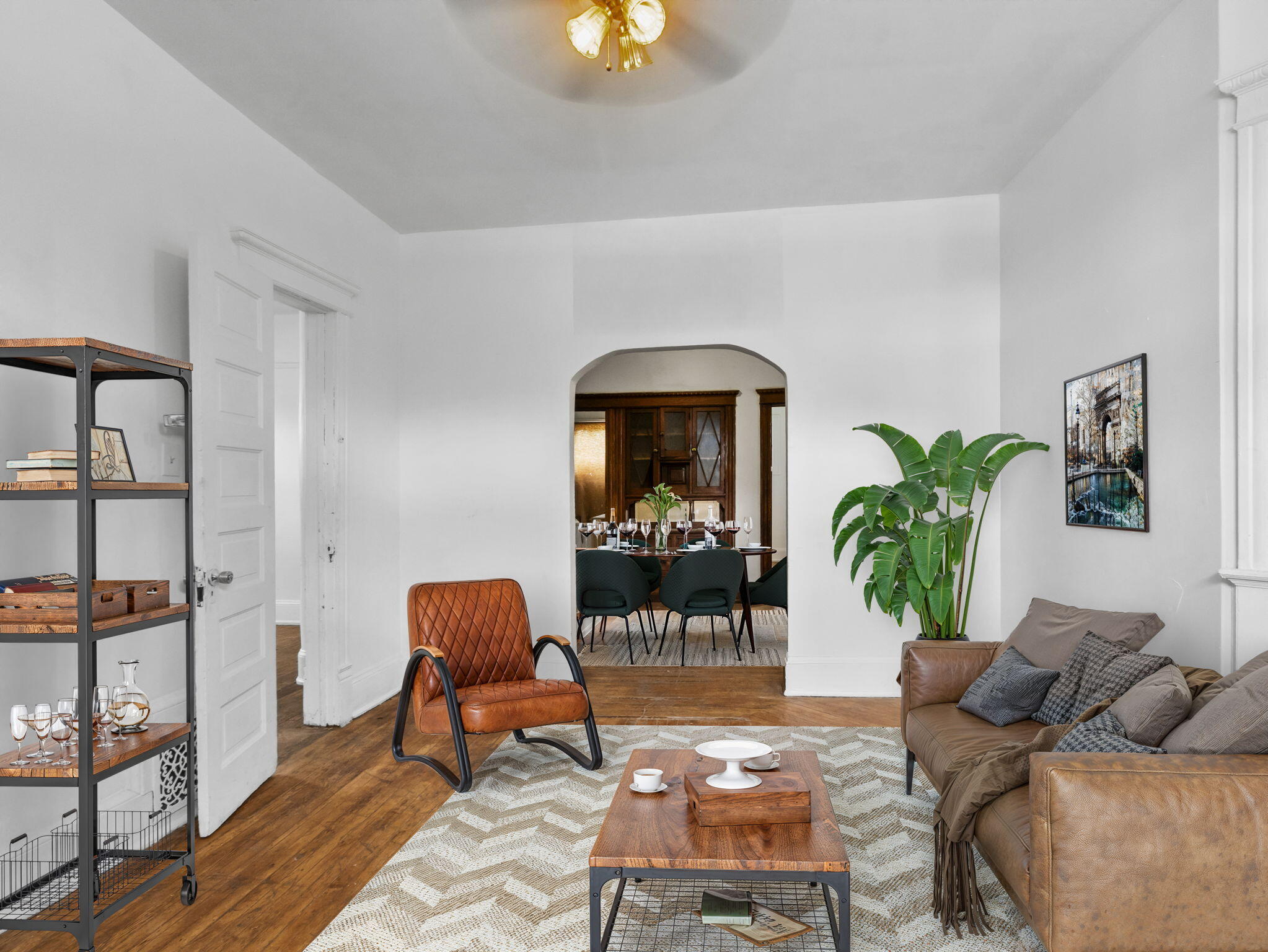 1912 North 27th Street, Unit 1914 Milwaukee, WI 53208 - Photo 2 of 39 Lower Living Room (furnished)
