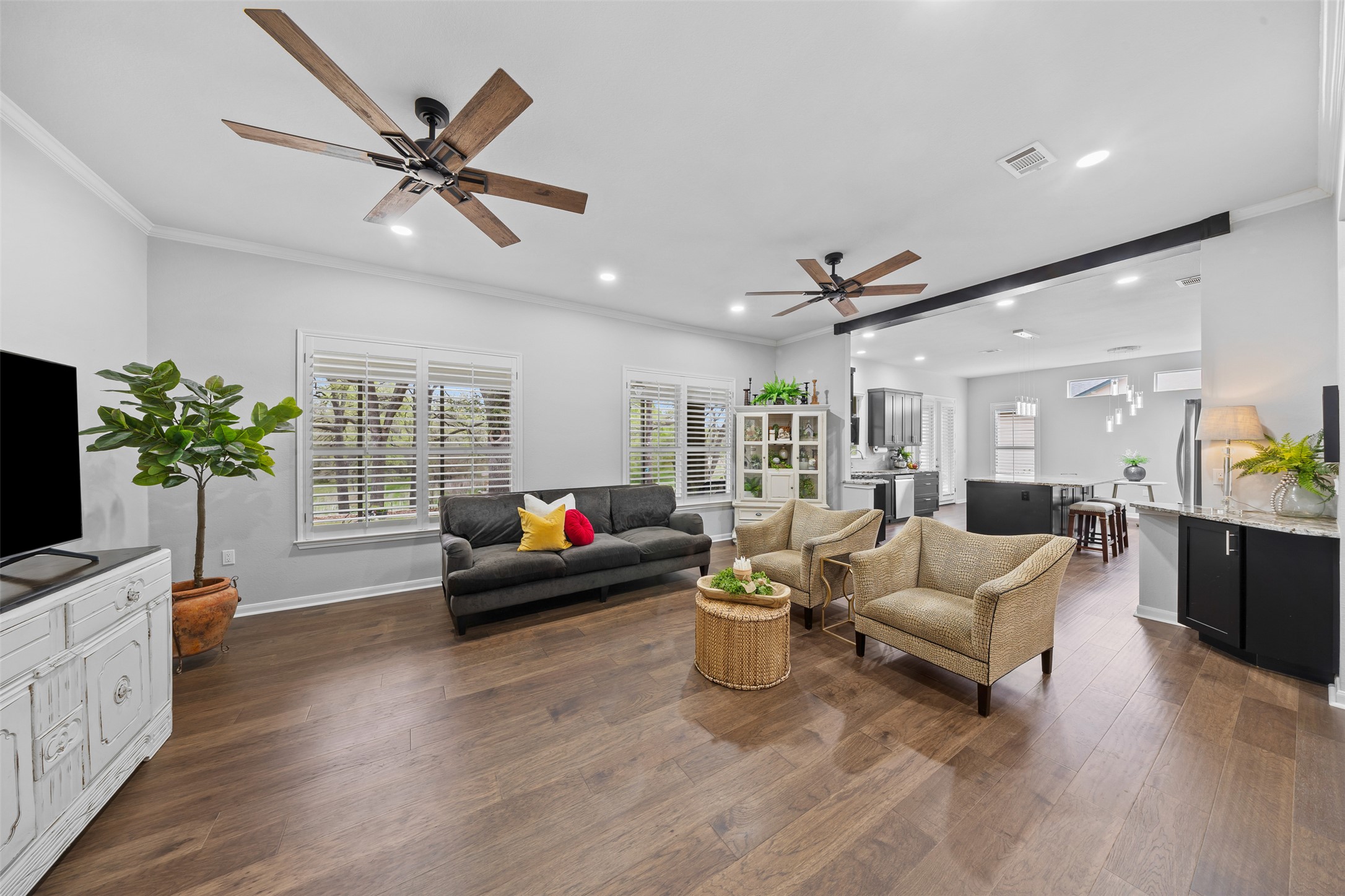 144 Stetson Trail Georgetown, TX 78633 - Photo 10 of 39 a living room with furniture and a wooden floor
