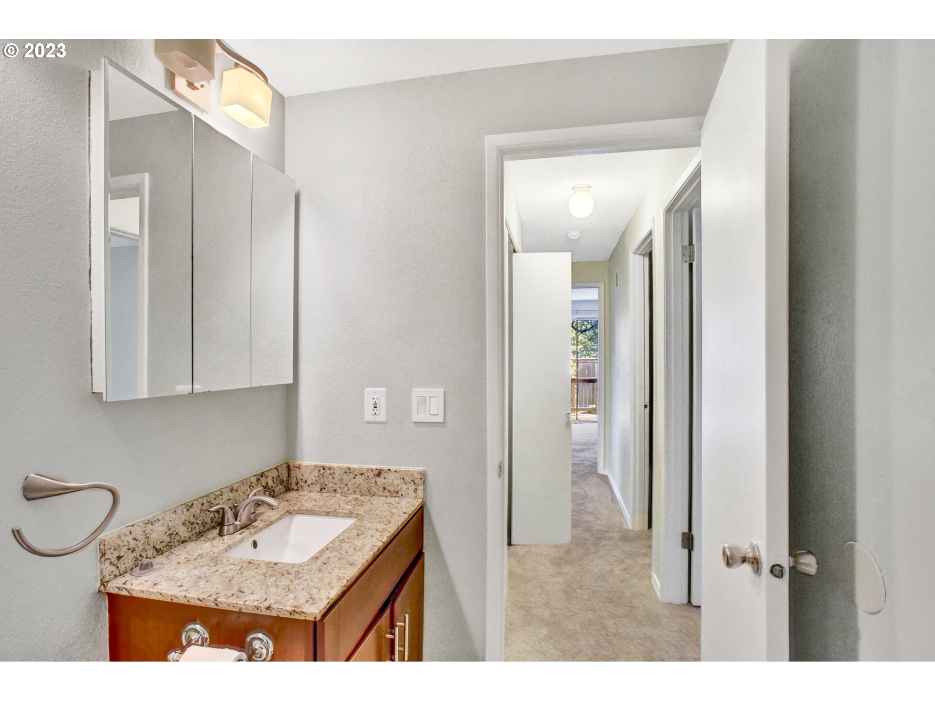 6160 Southwest Heights Lane Beaverton, OR 97007 - Photo 25 of 40 a bathroom with a sink and a mirror
