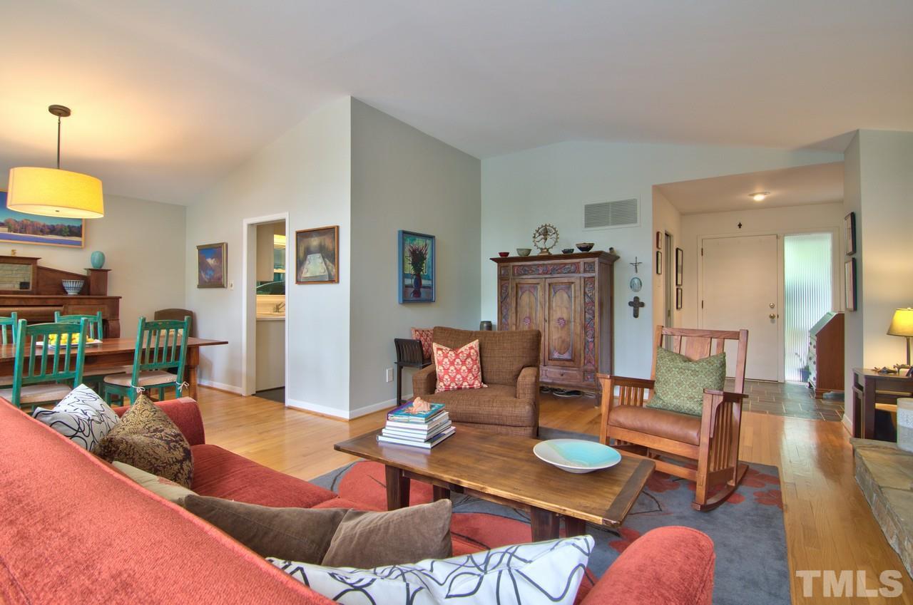 3105 Buckingham Road Durham, NC 27707 - Photo 5 of 25 a living room with furniture and wooden floor