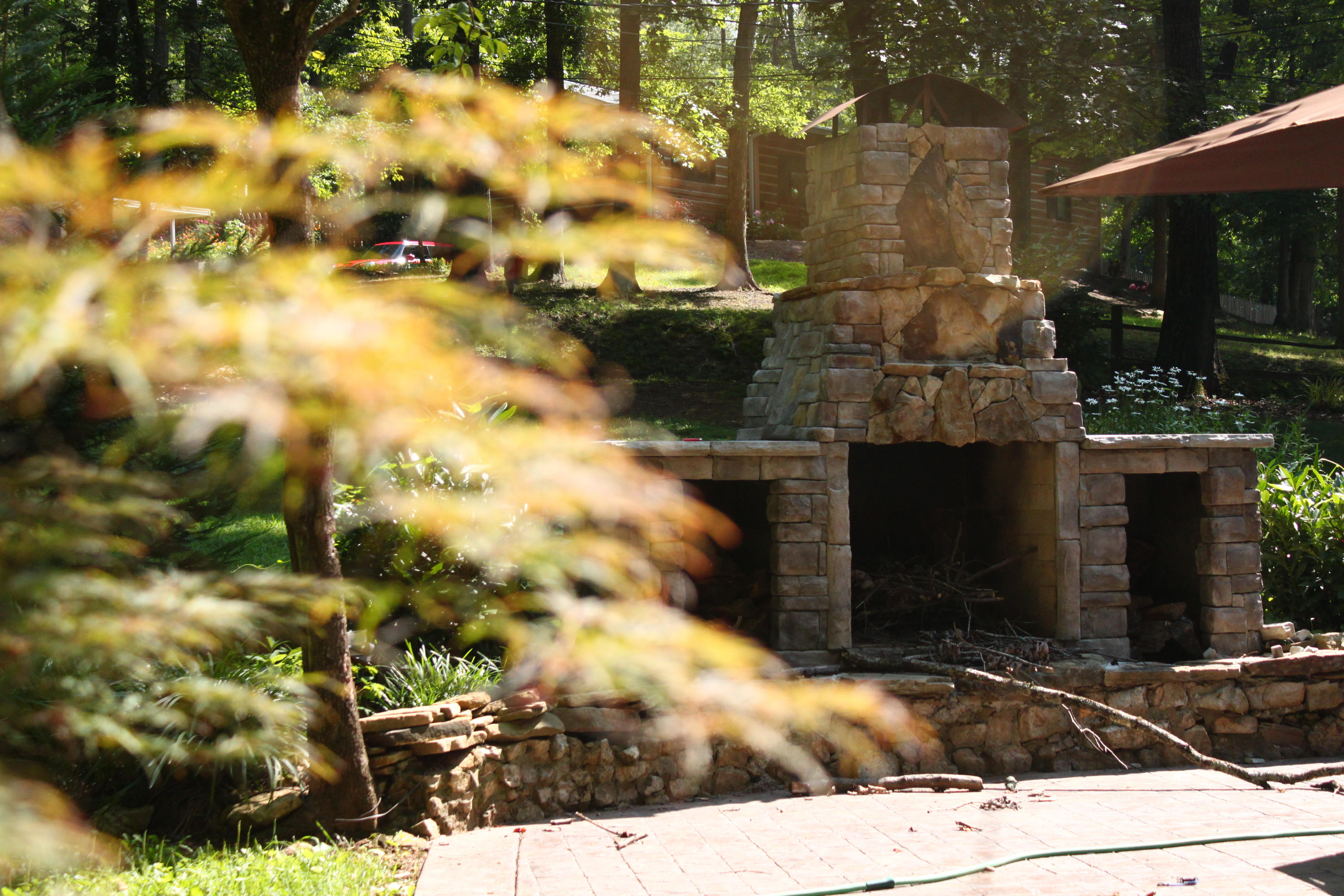 5929 Ridgewood Road Knoxville, TN 37918 - Photo 15 of 21 Patio Stacked Stone Fire Place