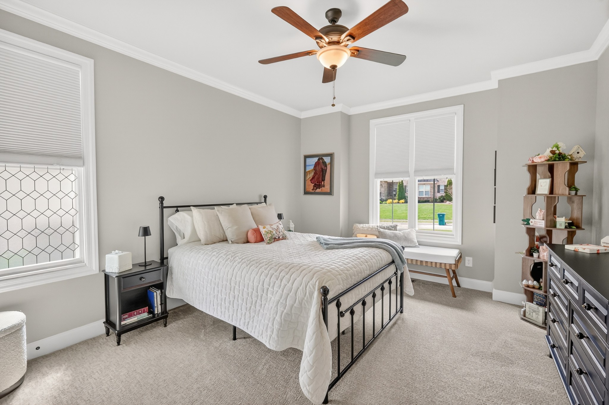 2007 Imagine Circle Spring Hill, TN 37174 - Photo 33 of 44 a bedroom with a bed and a chandelier