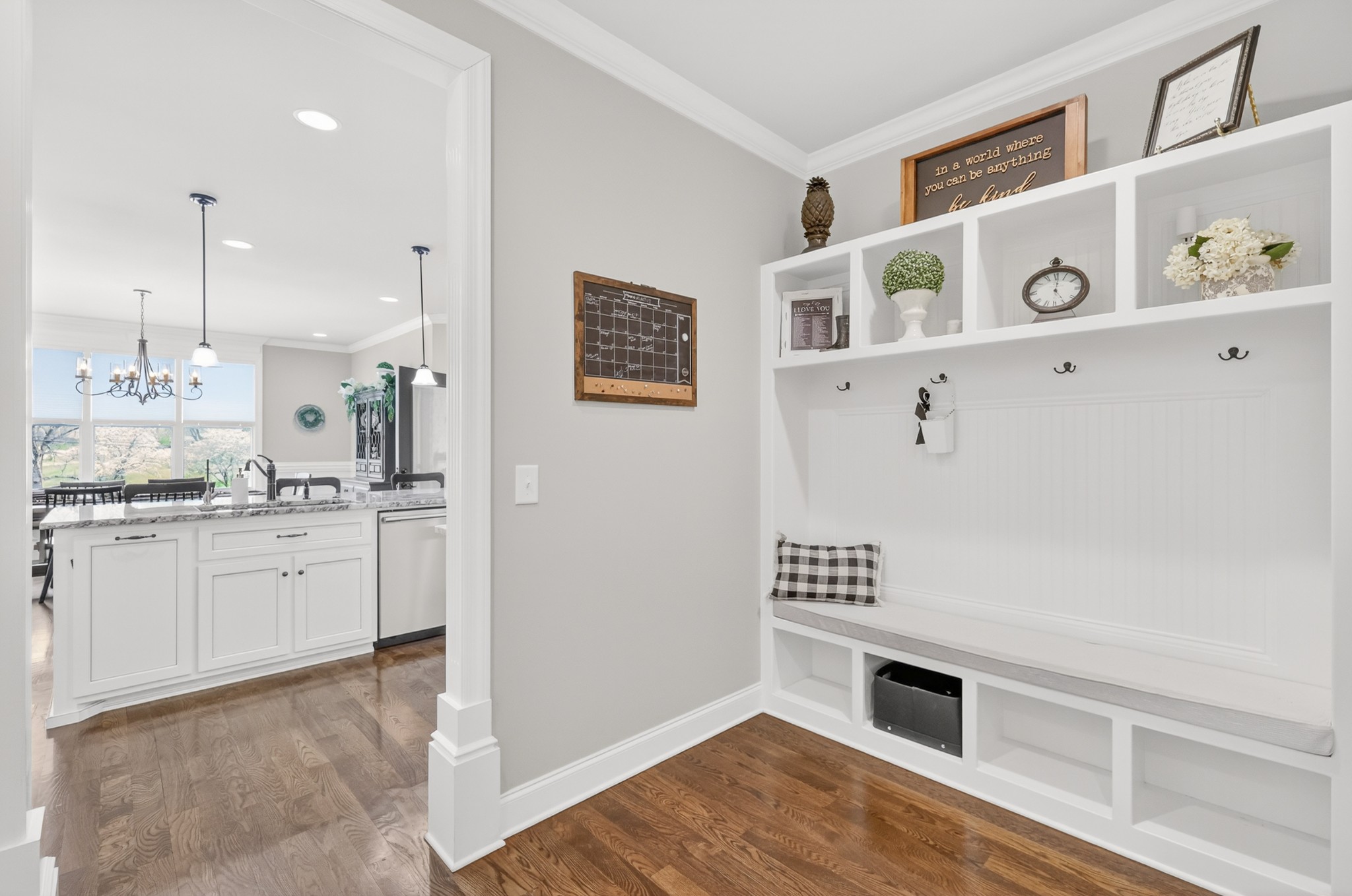 2007 Imagine Circle Spring Hill, TN 37174 - Photo 35 of 44 a kitchen with a refrigerator and white cabinets