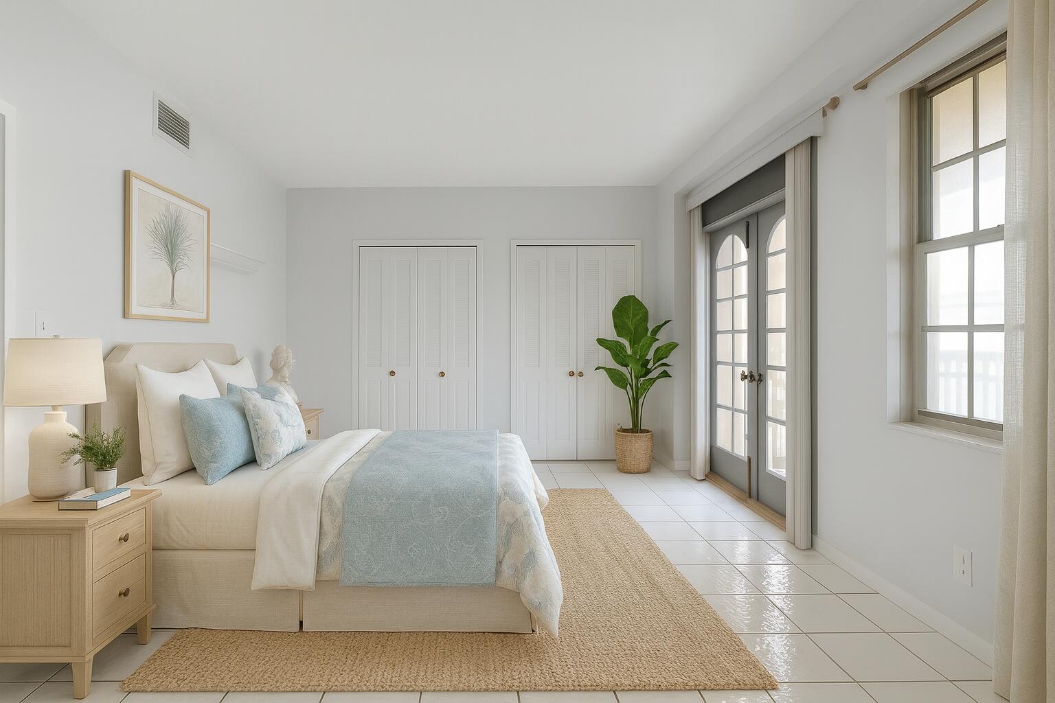 3475 South Ocean Boulevard, Unit 5140 Palm Beach, FL 33480 - Photo 23 of 55 a bedroom with a bed and a window