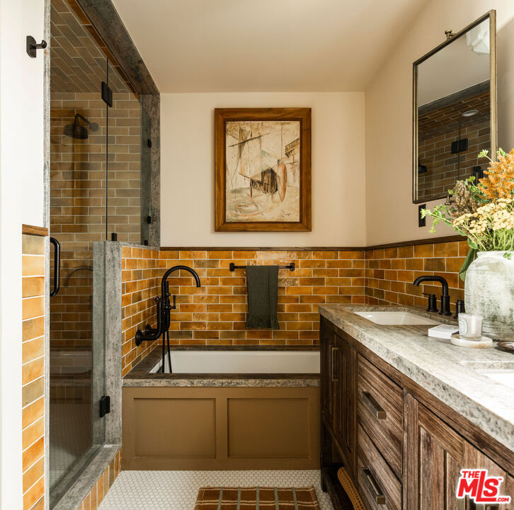 274 Acacia Street Altadena, CA 91001 - Photo 15 of 18 a bathroom with a sink and a mirror