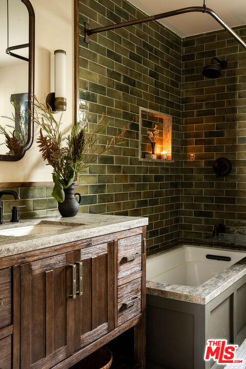 274 Acacia Street Altadena, CA 91001 - Photo 7 of 18 a bathroom with a sink and a mirror