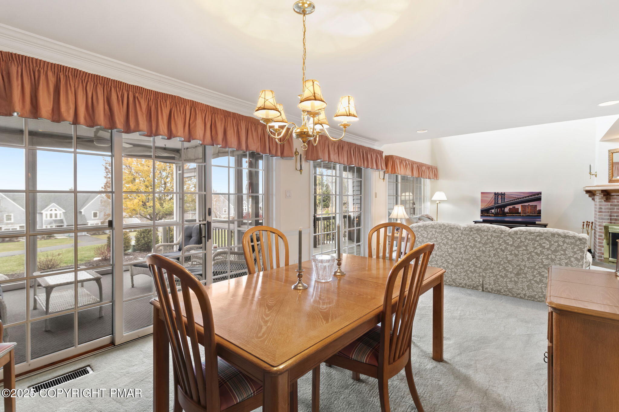7317 Meadow Lane Canadensis, PA 18325 - Photo 13 of 25 a view of a dining room with furniture window and outside view