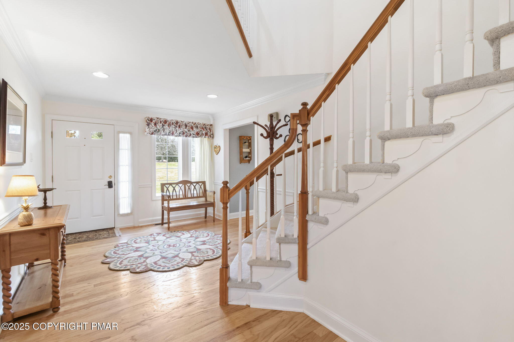 7317 Meadow Lane Canadensis, PA 18325 - Photo 7 of 25 a view of entryway and hall with wooden floor