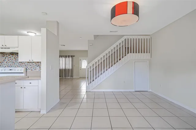 a view of small space with racks on the wall