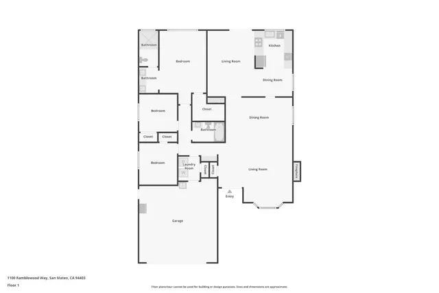 $2,200,000 | 1100 Ramblewood Way, San Mateo, CA 94403