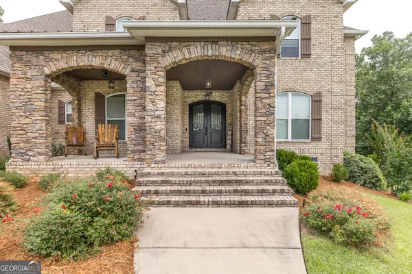 a front view of a house