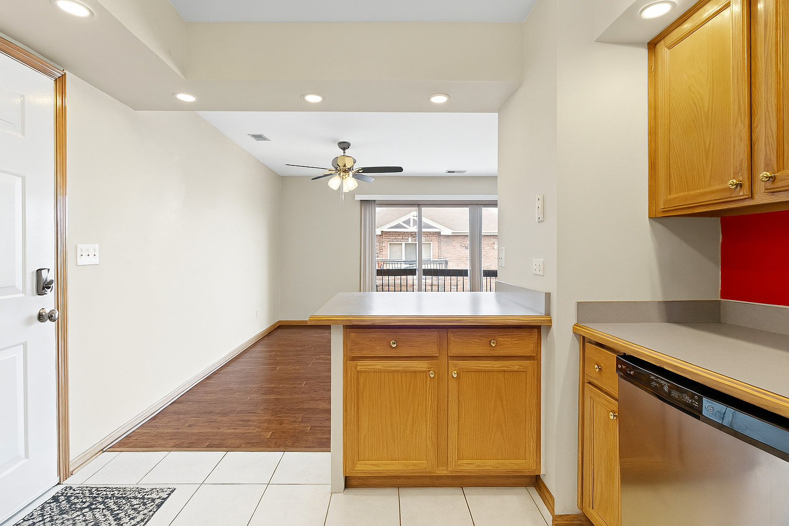 10710 Central Avenue, Unit 3D Chicago Ridge, IL 60415 - Photo 5 of 24 a kitchen with a sink cabinets and window