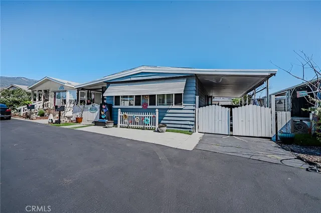 a view of a house with a patio