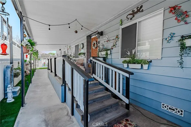 a view of street from balcony