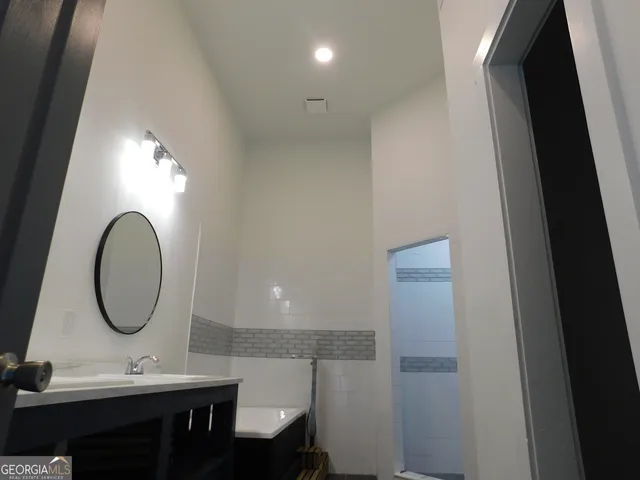 a house view with a outdoor space