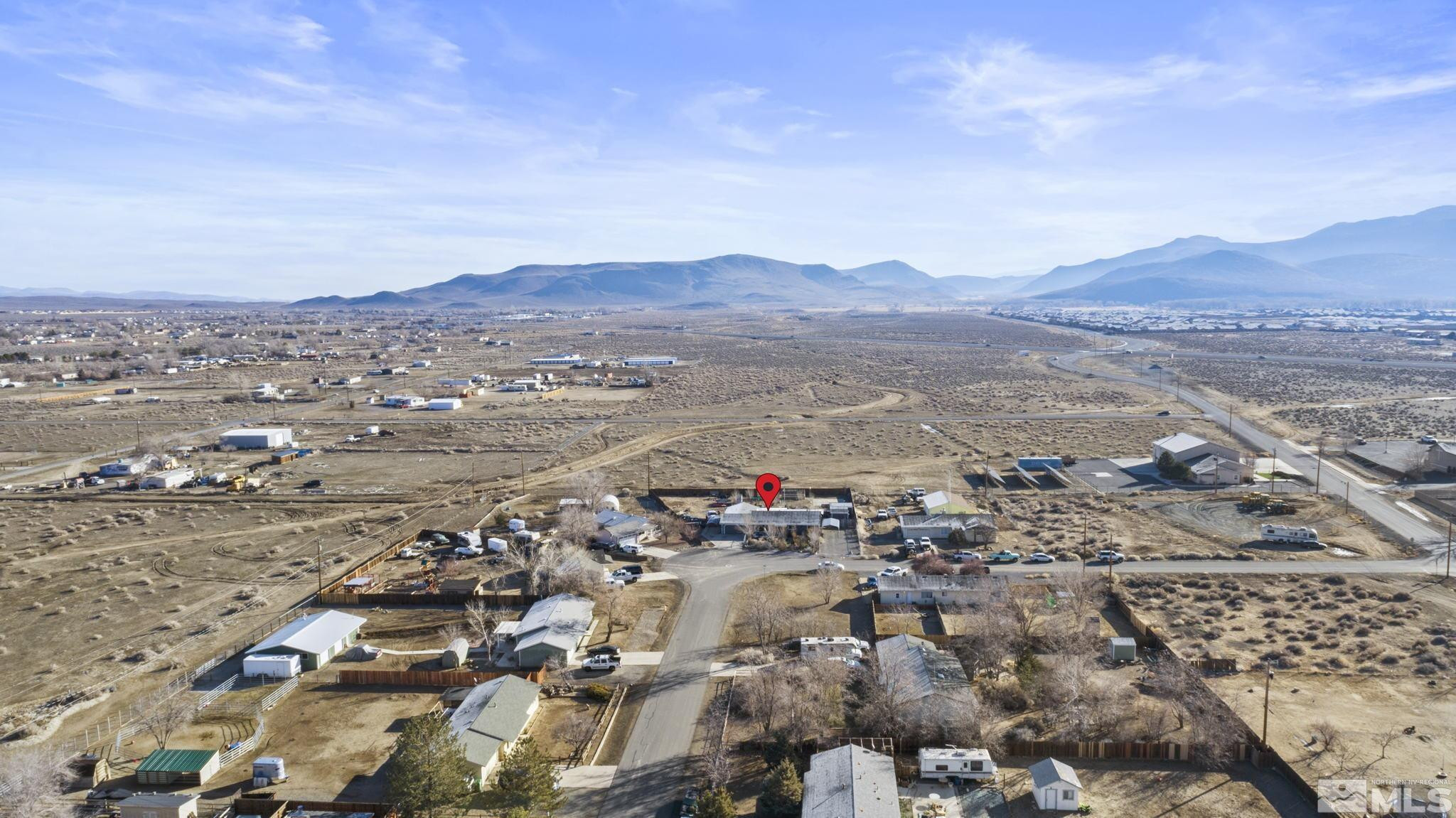 207 Ring Road Dayton, NV 89403 - Photo 38 of 40 an aerial view of residential house and lake view
