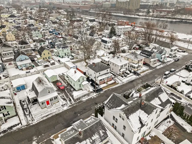 an aerial view of a city