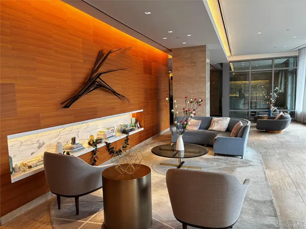 a outdoor living space with furniture