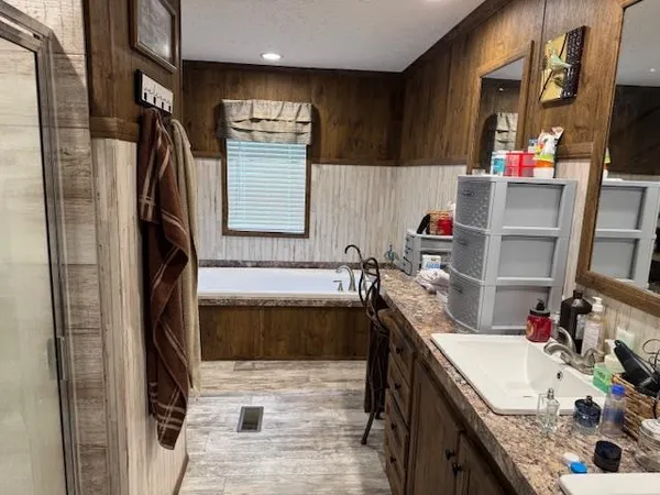 a room with storage and utility