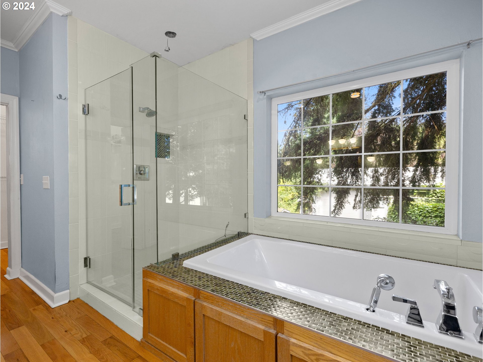 38631 Southeast Hudson Road Boring, OR 97009 - Photo 16 of 39 a bathroom with a granite countertop sink and shower