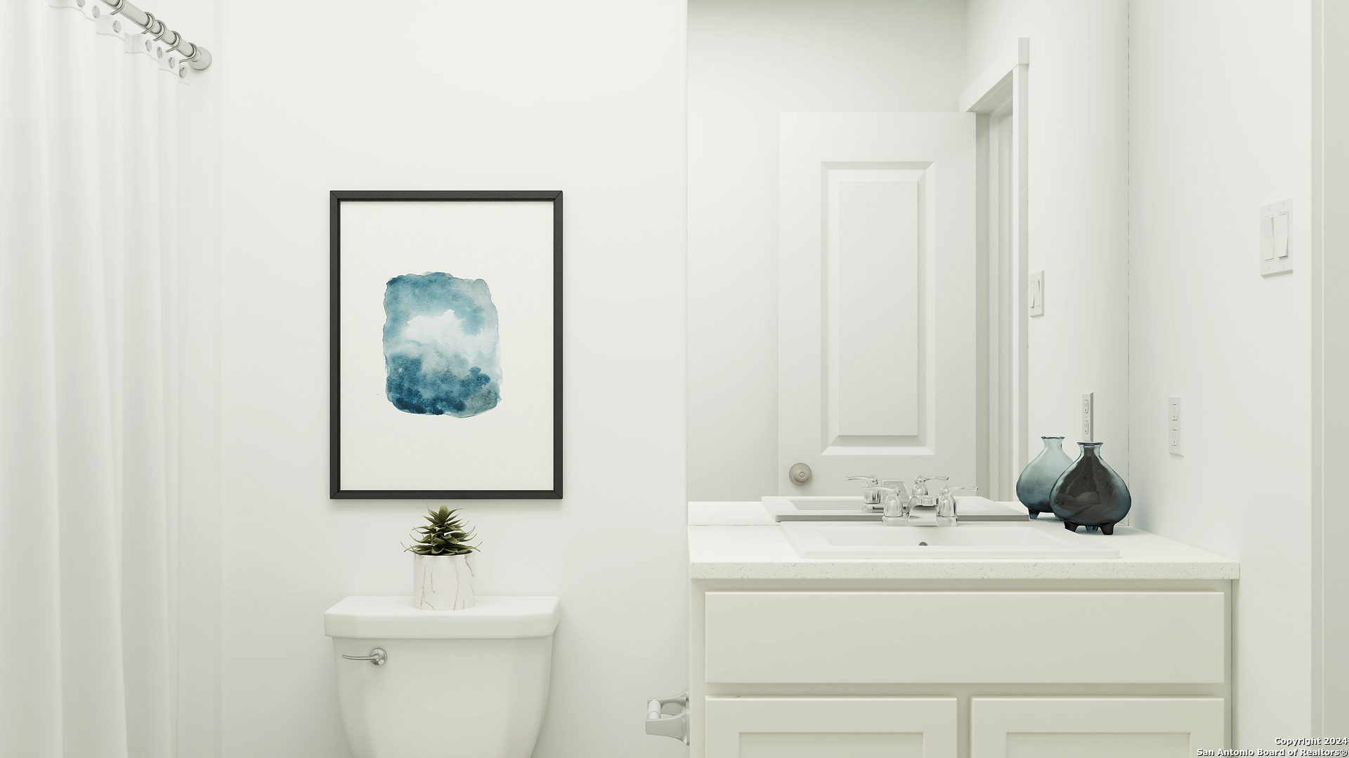 9950 Mather Way Converse, TX 78109 - Photo 2 of 25 a bathroom with a sink and a mirror