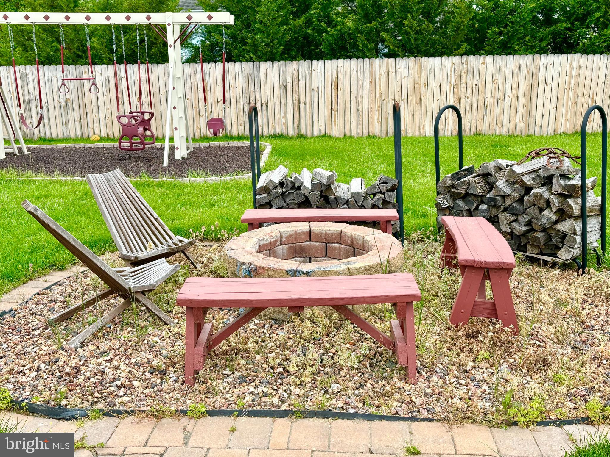 550 Flock Road Hamilton, NJ 08690 - Photo 7 of 32 Fire Pit In Back Yard
