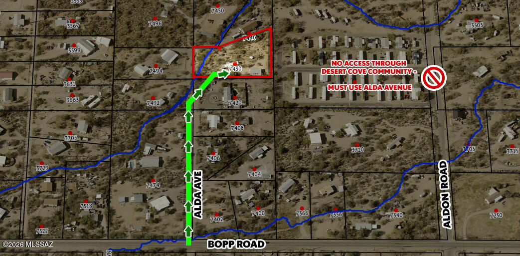 7430 West Bopp Road Tucson, AZ 85735 - Photo 2 of 37 Driving Directions Map
