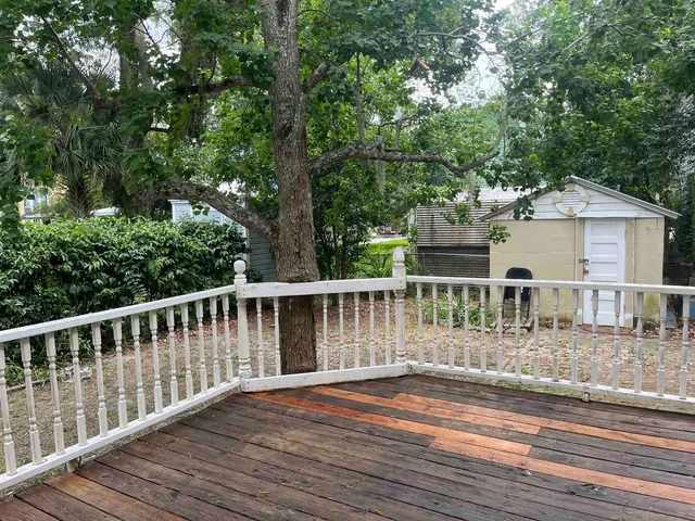 a view of a house with a deck