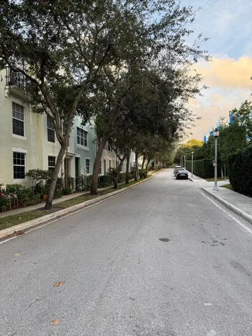 front view of a house with a street