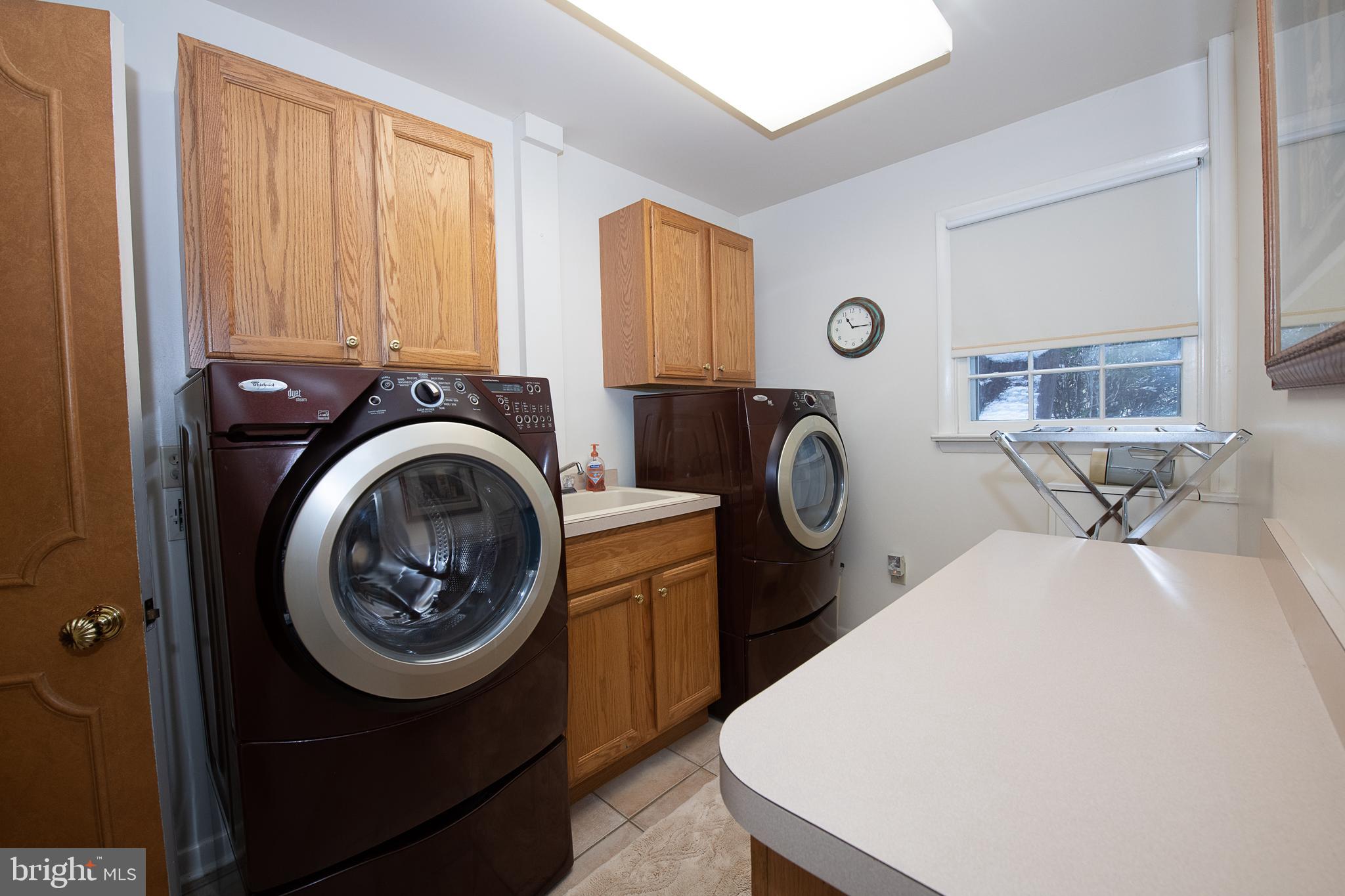 2209 North Stone Ridge Lane Villanova, PA 19085 - Photo 22 of 29 a view of a storage and utility room with washer and dryer