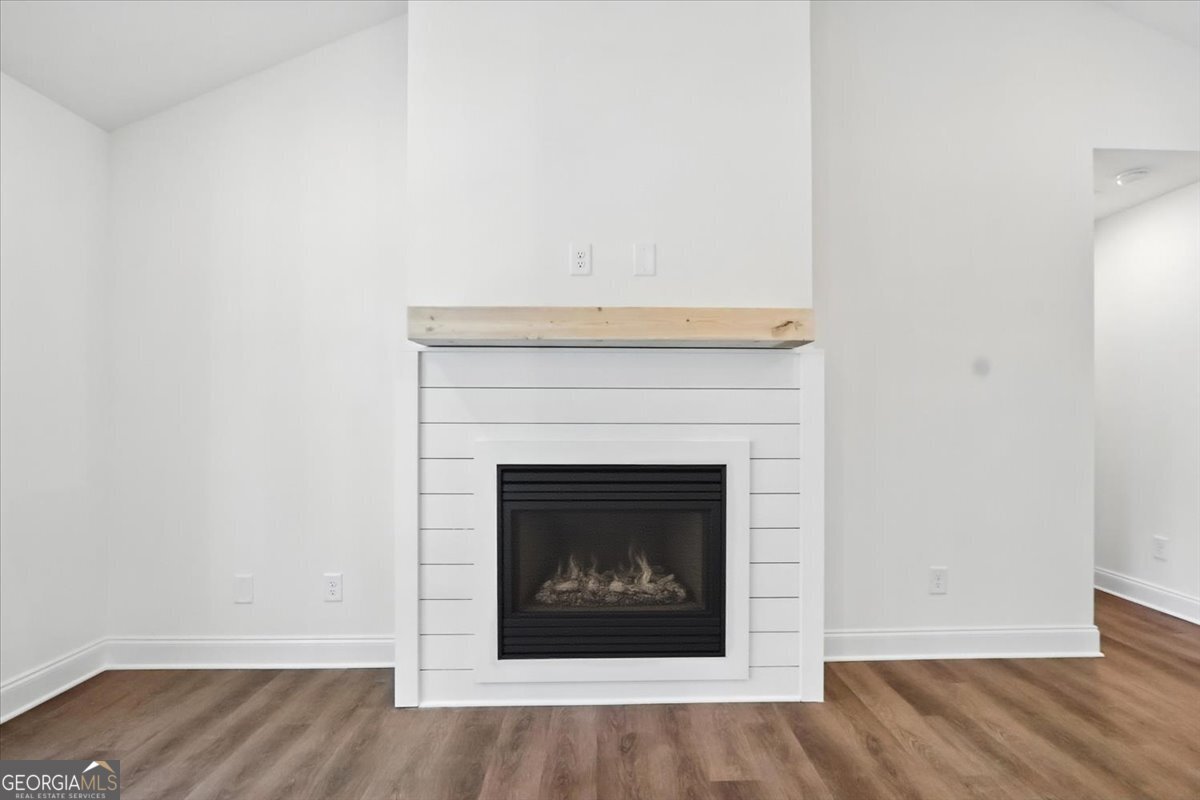 166 Rachel Lane Hartwell, GA 30643 - Photo 5 of 51 a an empty room with wooden floor and a fireplace