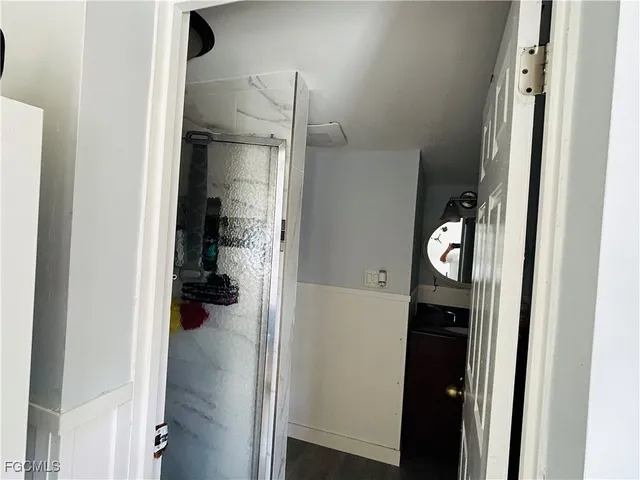 a view of a walk in closet