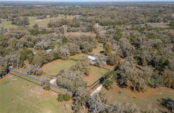 an aerial view of a houses