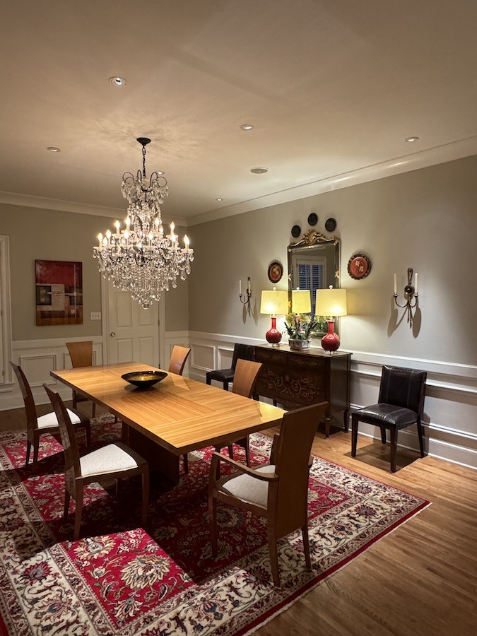 3062 Lower River Road Southeast Decatur, AL 35603 - Photo 24 of 70 a view of a dining room with furniture and chandelier