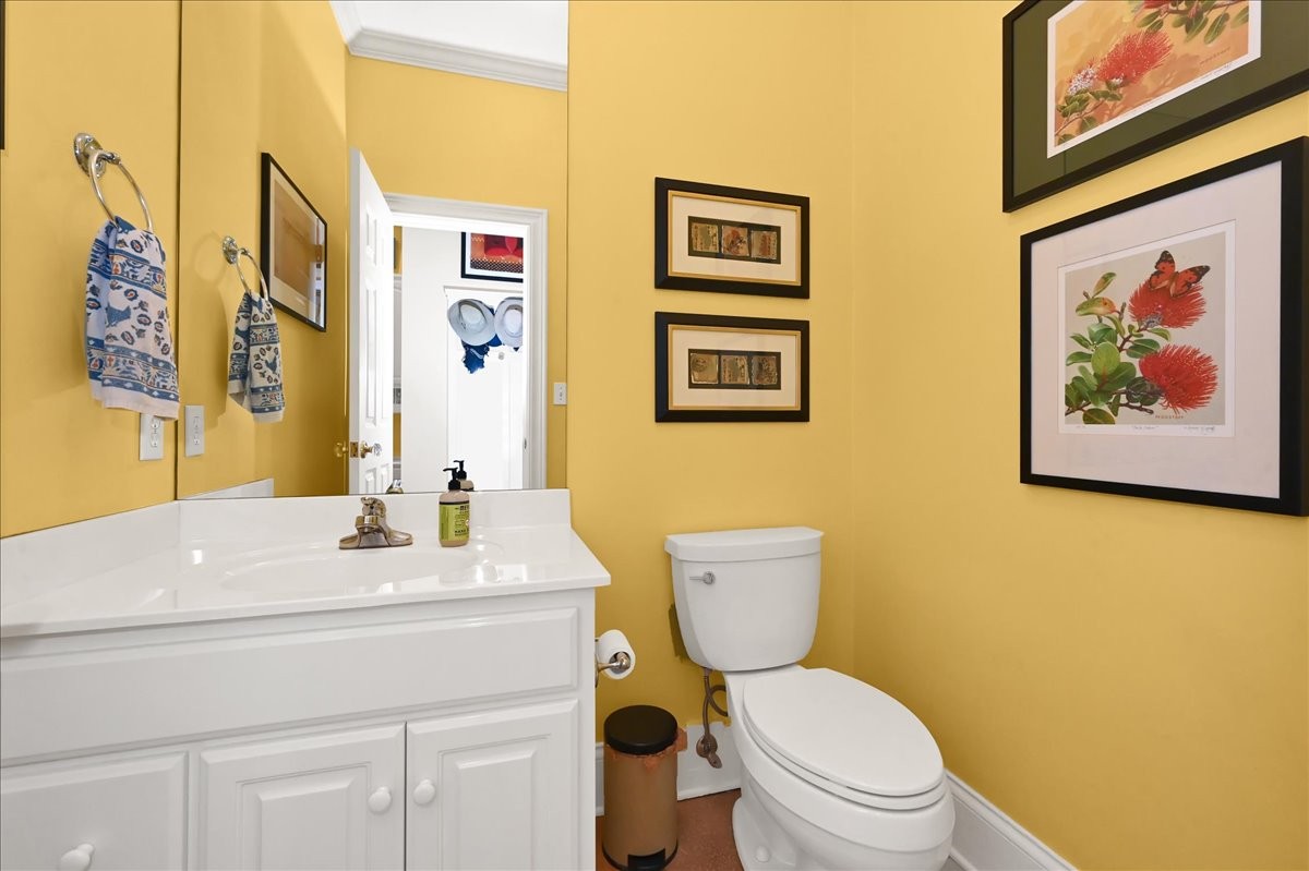 3062 Lower River Road Southeast Decatur, AL 35603 - Photo 60 of 70 a bathroom with a toilet a sink and a mirror