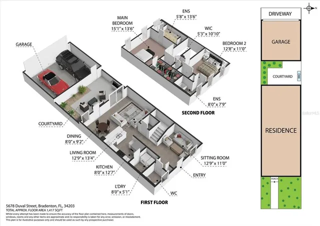 a view of a house with pool and sitting area