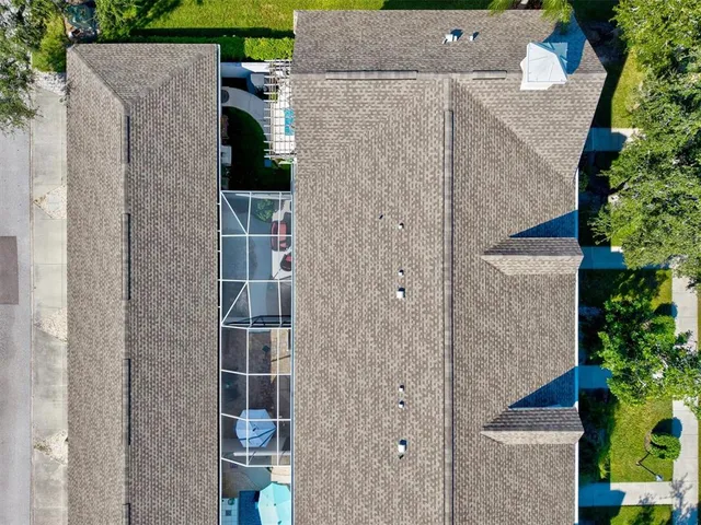 a view of a yard with an outdoor space