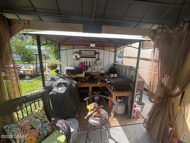 a view of a house with a patio