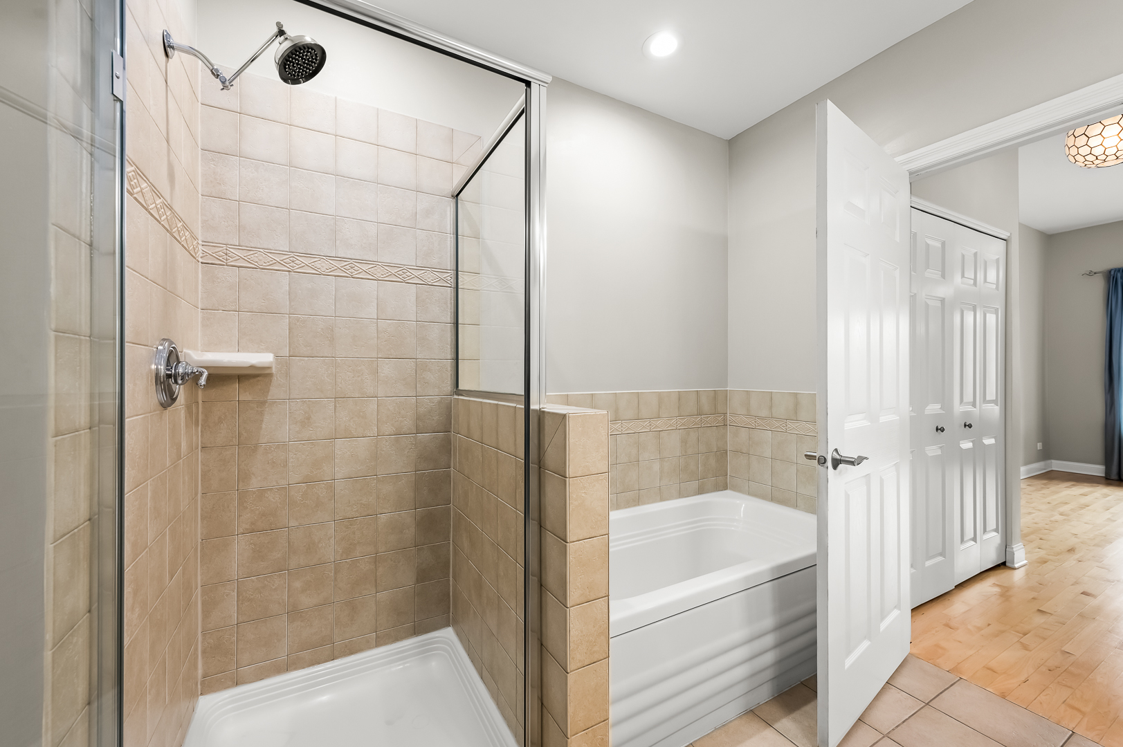 1408 West Taylor Street, Unit 301 Chicago, IL 60607 - Photo 10 of 21 a bathroom with a bathtub and a shower