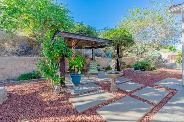 a view of an outdoor space with a patio