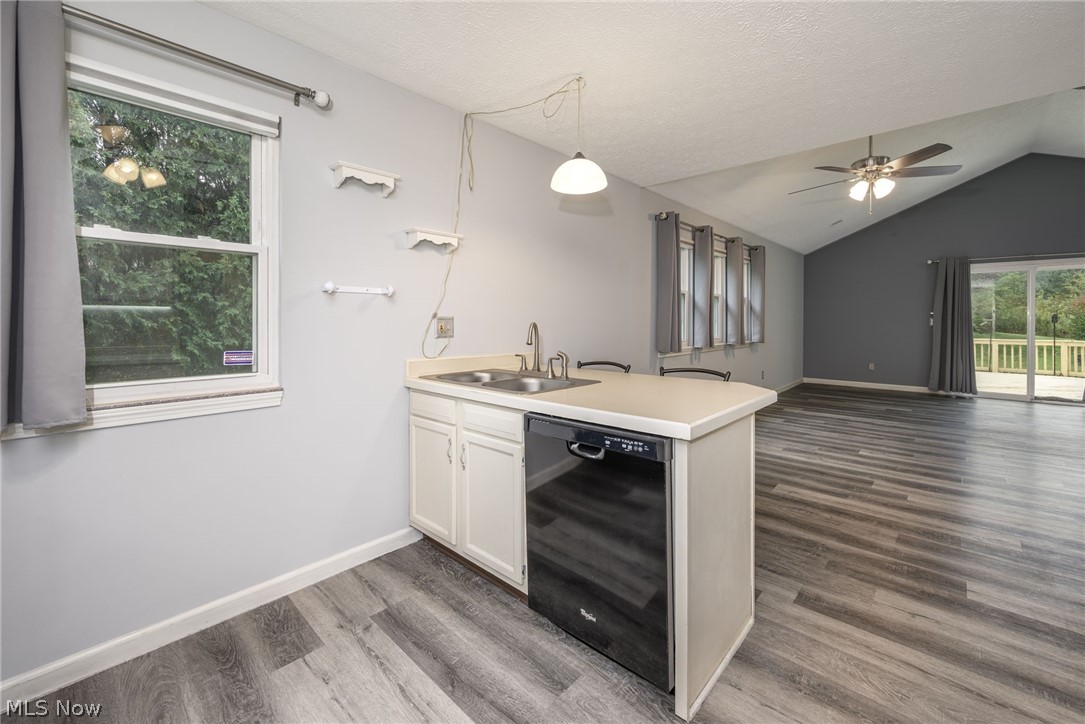 5203 Cline Road Kent, OH 44240 - Photo 19 of 35 Kitchenette with white cabinetry, a double basin sink, and a dishwasher